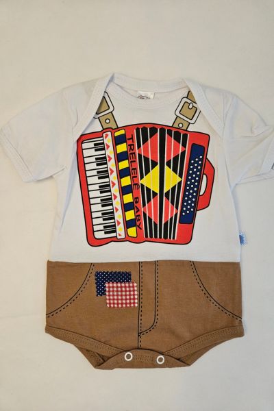 Body Bebê Sanfona