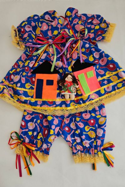 Conjunto Junino Infantil Feminino – Alegria Caipira 🎉
