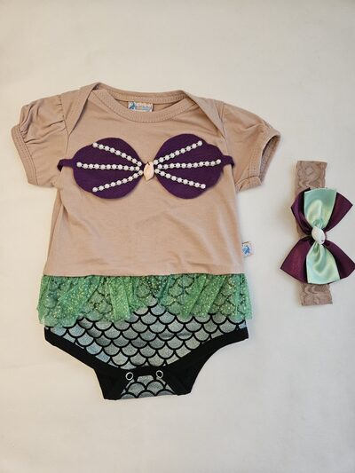 Body Bebê Sereia