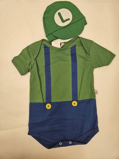 Body Bebê Super Mário